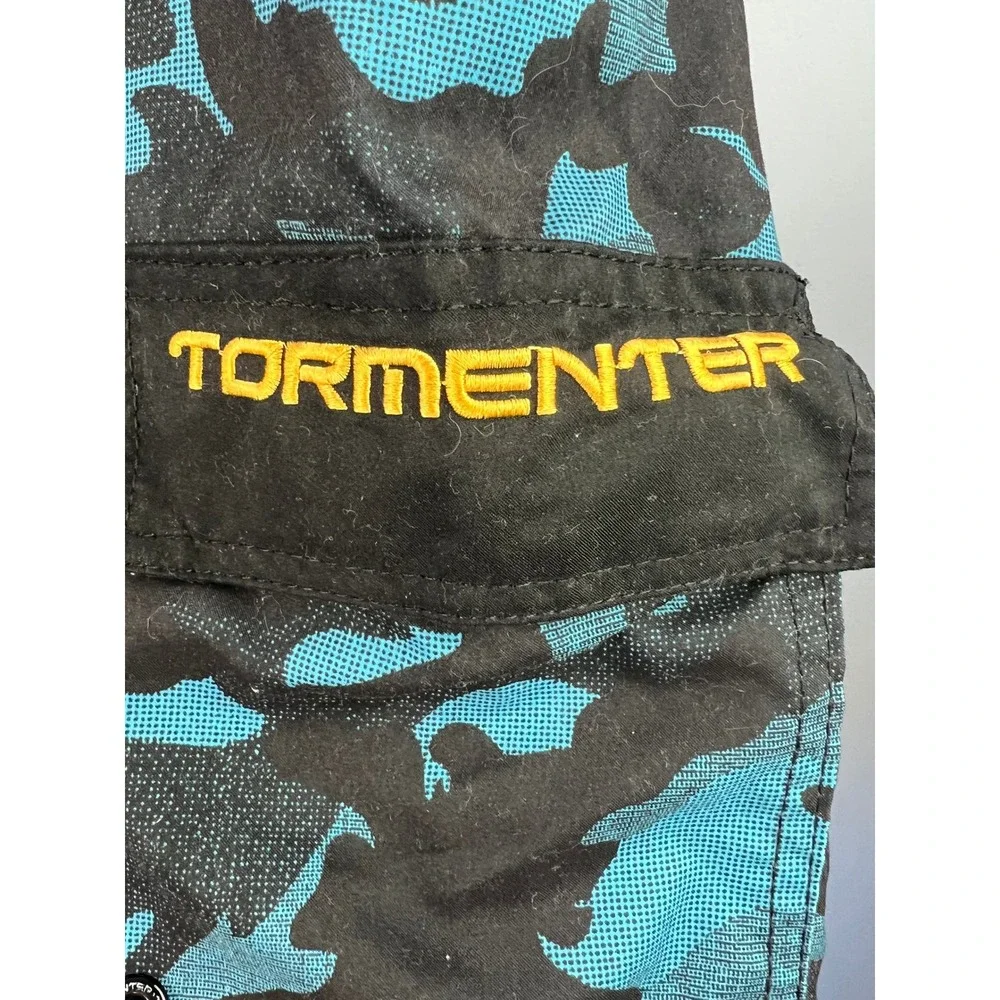 Tormenter Waterman 5 Pocket Boardshorts Blue Camo Size 34 Cargo Utility
